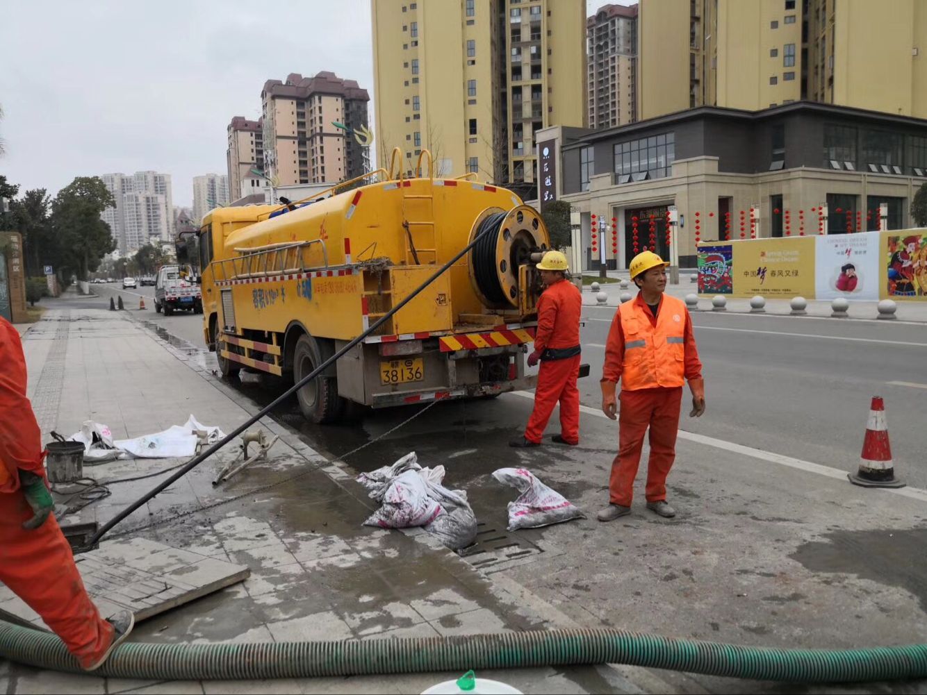 惠东排污管道清淤-管道清洗