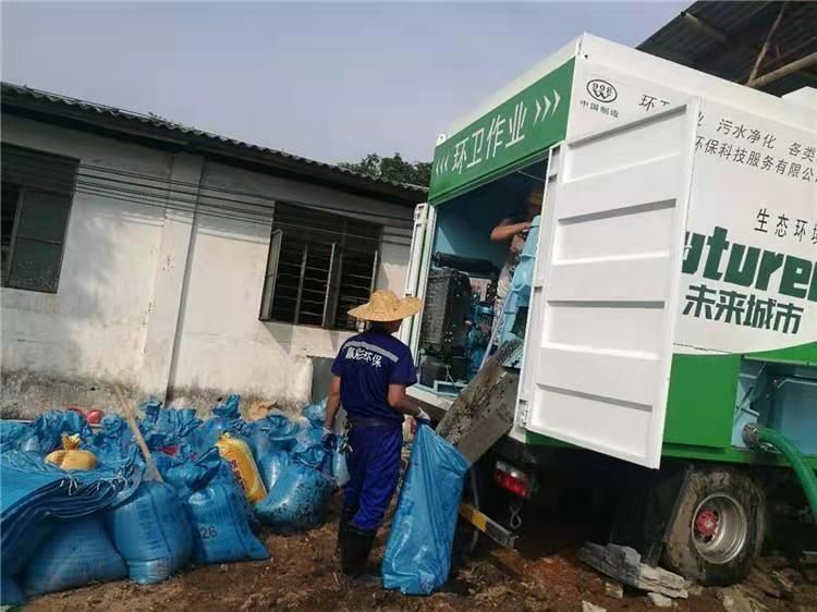 惠东工业污泥压干处理