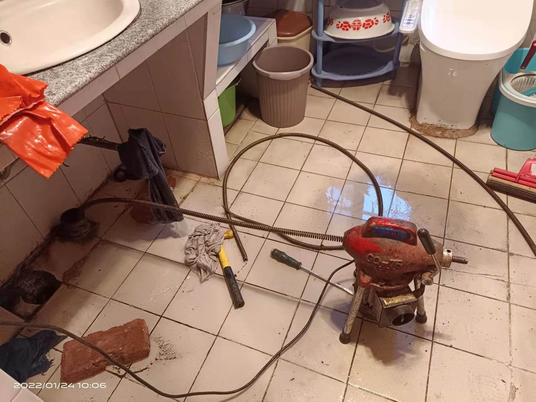 惠东疏通厨房下水道,地漏疏通